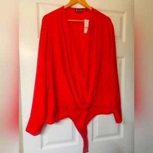 New York & Company bodysuit blouse